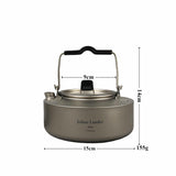 Jolmo lander camping titanium kettle pot outdoor tea pot 600ml