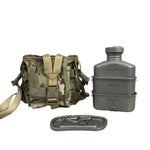 Jolmo Lander Titanium Military Canteen Kit,Outdoor Canteen Set Camping Titanium Cookware Set
