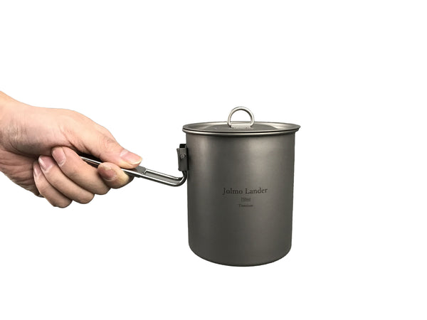 Titanium Mug Pot with Locking Handle 750ml/25oz Direct to Consumer Brand Online Shop Jolmo Lander - Jolmo Lander @Outdoor